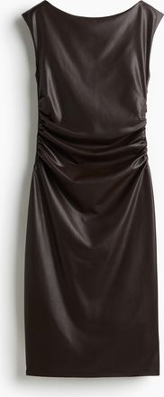 H&M Kleid mit Coating - Brown