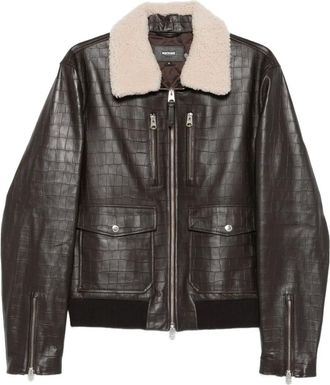 Mackage Giacca goffrata Chance-NV - Marrone