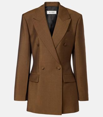 R&oacute;he Virgin wool and mohair blazer