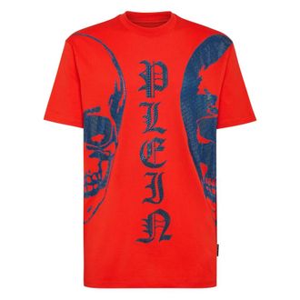 Philipp Plein Heren, Tops, Rood, Maat: 2XL Katoen