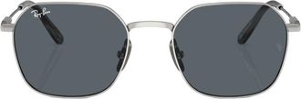 Ray-Ban JIM TITANIUM Blue Geometric Unisex Sunglasses RB8094 9209R5 53