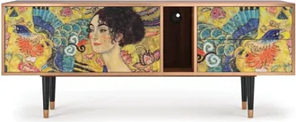 StoryZ Mueble de TV amarillo 2 cajones y 2 puertas L 170 cm