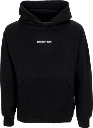 PROPAGANDA Zwarte lichtgewicht hoodie met ribbels - Heren - Hoodies - Zwart - XS - Katoen - Hoodies & sweatvesten