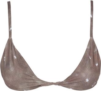 Cortana Badmode, Dames, Beige, XS, Ona, top bikini ayaz print