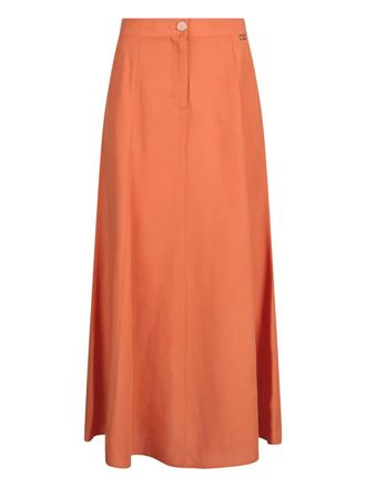 Liu Jo high-waisted midi skirt - Orange