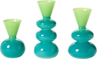 Tozai Home Home Set Of 3 Glass Vases