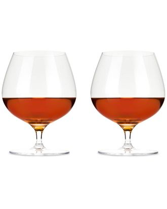 Viski Raye Crystal Wingback Brandy Glasses
