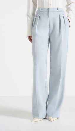 Mani&egrave;re De Voir Julie Tailored Trousers in Light Blue at Nordstrom, Size 12