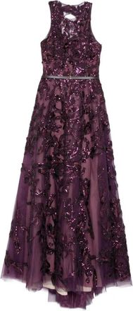 Saiid Kobeisy Embroidered Tulle Long Dress