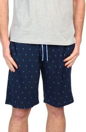Tailorbyrd Byrd Print French Terry Shorts in Navy at Nordstrom Rack, Size Large