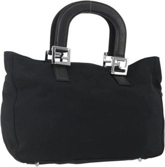 Fendi Pre-owned Vintage Handtas - Dames - Vintage Handtas - Zwart - ONE Size - Nylon - Vintage