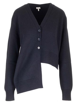 Loewe Cashmere Knit Cardigan Knitwear Blue