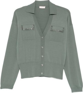 Liu Jo Cardigan - Dames - Vesten - Groen - M - Truien & Vesten
