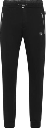 Philipp Plein Broeken, Heren, Zwart, S, Katoen, Puffered Jogging Pants