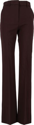 Sportmax Purple Febe Tailored Flared-Leg Long Pants