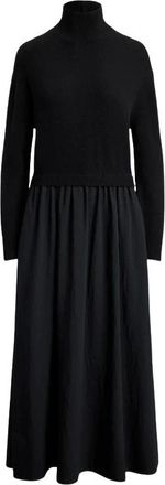 Ralph Lauren Midi Jurk - Dames - Casual kleedjes - Zwart - XS - Kleedjes
