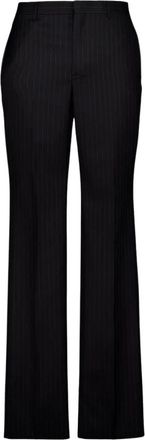 Givenchy Recht Gesneden Tailored Broek - Heren - Wijde Broeken - Zwart - M - Wol - Broeken