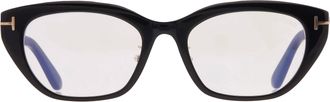Tom Ford Blue Light Block Cat Eye Ladies Eyeglasses FT6152-D-B 001 54