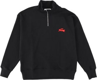 Msgm Black Graphic Sweatshirt