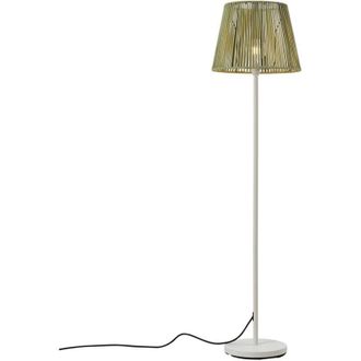 QAZQA Qazqa - Outdoor Floor Lamp White with Green Rope Shade IP44 - Virginia Jayla