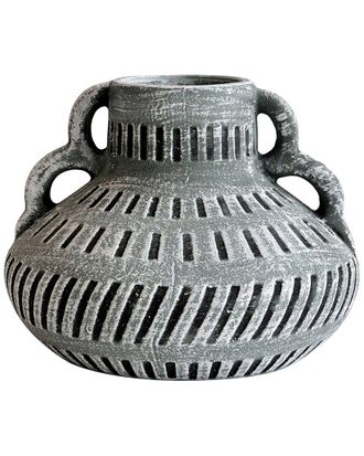 TOV Furniture Tov Furniture Earthenware Aztec Wide Flower Vase