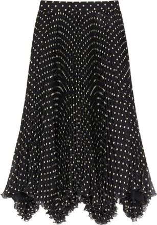 Valentino Garavani Gonna midi asimmetrica - Nero