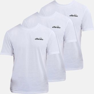 Ellesse Mens Azzini Tee (3 Pack) - White - Size: 40