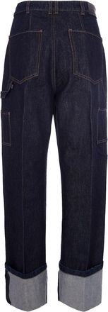 Sportmax Womens Jeans Onorata Midnight Blue Cotton