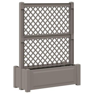 vidaXL Jard&iacute;n Grande Con Enrejado Gris 99,5 X 43 X 133,5 Pp Vidaxl