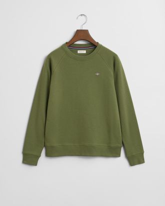 GANT Teens Shield Crew Neck Sweatshirt (158/164) OLIVE GREEN