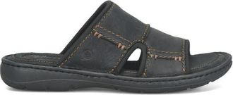 B&oslash;rn Maldon Slide Sandal in Black Nubuck at Nordstrom, Size 13