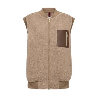 Mos Mosh MMJovo Teddy Vest - Jackets - Mujer - Beige - S