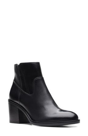 Clarks Valvestino Lo Bootie in Black Leather at Nordstrom Rack, Size 8