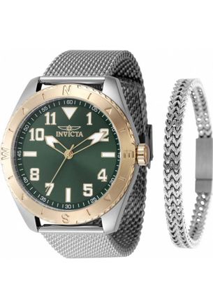 Invicta IN-48289 Mens Specialty Watch and Bracelet Gift Set - Silver - One Size