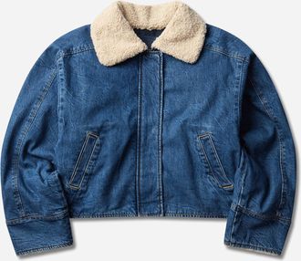 Levi's Women s Blue Tab Sherpa Jacket Blue
