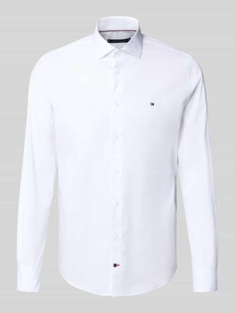 Tommy Hilfiger Tailored Slim Fit Businesshemd aus Baumwoll-Mix in Weiss, Gr&ouml;&szlig;e 40