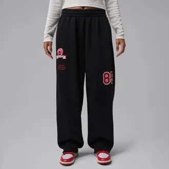 Nike Jordan Womens Jordan Brooklyn Fleece Pants in Black | IM6990-010