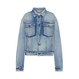 Maison Margiela Dames, Jassen, Blauw, Maat: 2XS Denim