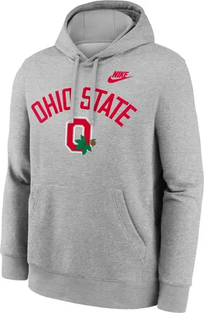 Nike Ohio State Legacy Arch Club Nike Mens College Pullover Hoodie in Grey | NKDK06GOBV-N9R
