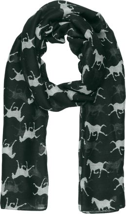 World of Shawls Horses Print Design Ladies Girls Scarves Shawl Wrap Maxi Sarong (Grey)