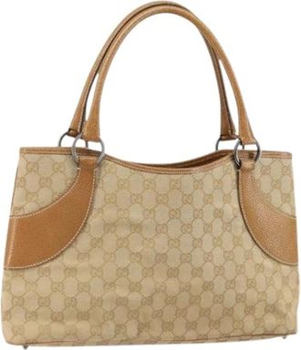 Gucci Pre-owned Handbags, female, Beige, Size: ONE SIZE Pre-owned Vintage Handbag