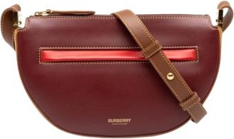 Burberry Pre-owned Mini Olympia Crossbody Bag - Dames - Vintage Schoudertas - Rood - ONE Size - Leer - Vintage