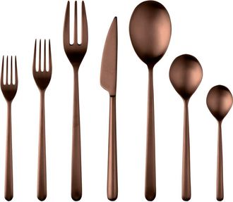 Mepra Linea Flatware Set - 32 Pieces in Ice Bronze at Nordstrom
