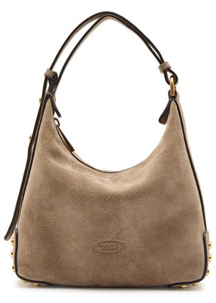 Tod's Mini Suede top Handle bag - Moca - One Size