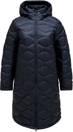 Peak Performance Helium Down Coat Mantel f&uuml;r Damen | blau/schwarz