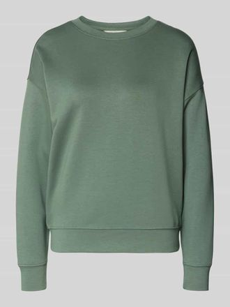 Moss Copenhagen Sweatshirt mit Rundhalsausschnitt Modell Ima in Khaki, Gr&ouml;&szlig;e L/XL