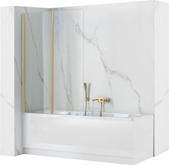 Rea Rea - Mampara De Ba&ntilde;era Agat-2 80 Brush Gold