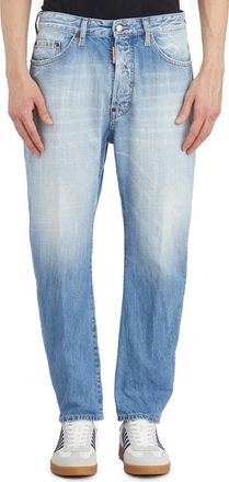 Dsquared2 Mens Bro Denim Pants - Light Blue Cotton - Size EU 44 (Mens)