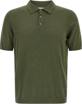 Roberto Collina Spongy Cotton Polo Shirt - Heren - Polos - Groen - 2XL - Katoen - Tops