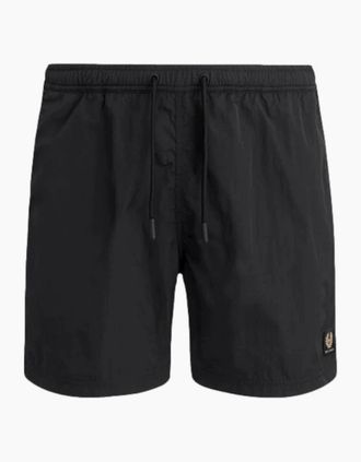 Belstaff Mens Belstaff Clipper Swimshorts Black - Black/Black - Size: 32/30/31